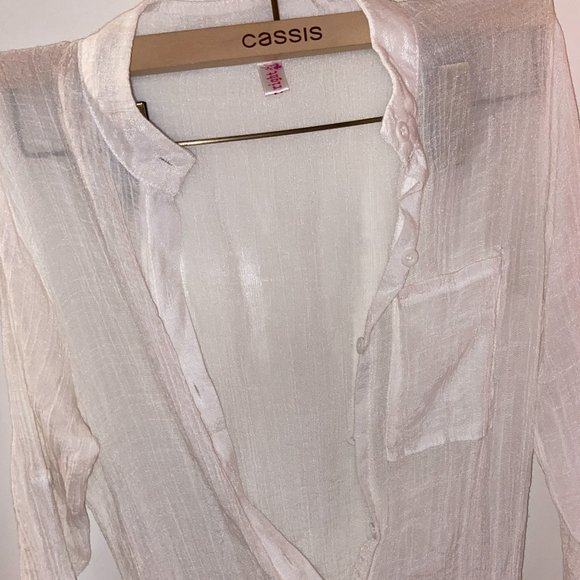 Maxi Dress Cover up | White - Picture 2 of 6